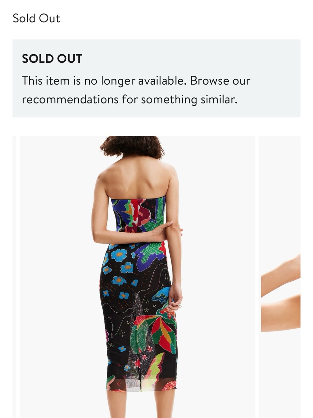 Jungle Design Bandeau Midi Dress
Desigual